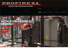 Tablet Screenshot of profireservicessa.com